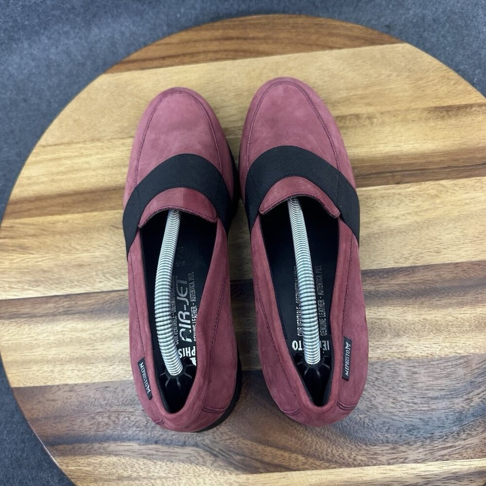 Mephisto Women’s LORIANE Flats Leather Slip On Loafers Red Size 7.5 - Picture 7 of 12